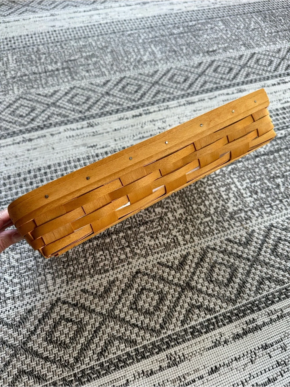 Longaberger Cracker Basket (2001) with Protector